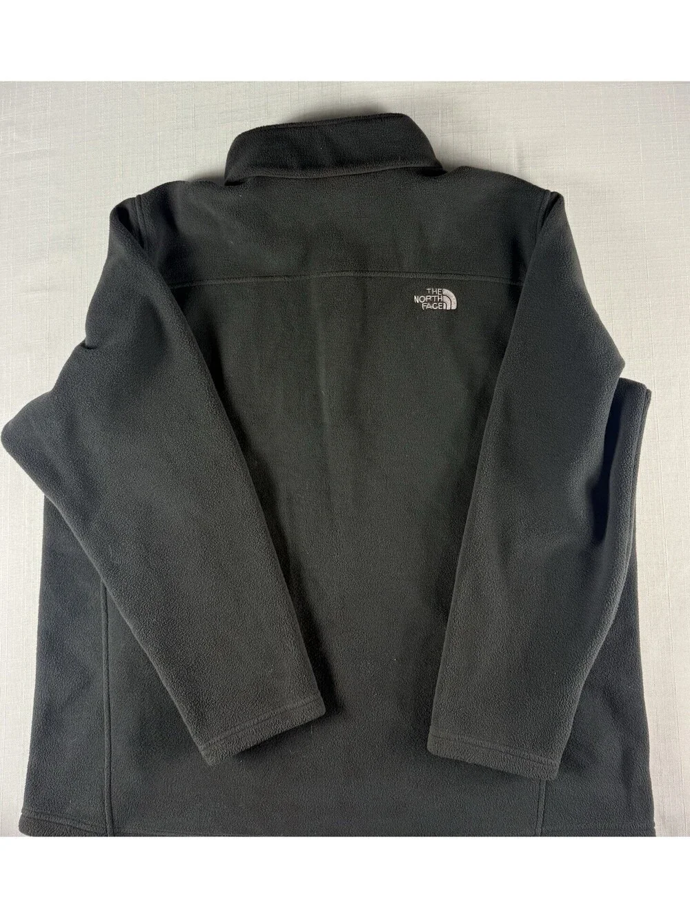 The North Face Mens Black Full Zip Fleece Jacket Size XL Polartec FlashDry